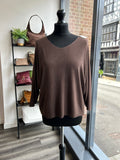 V Neck Fine Knit Top