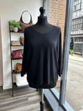V Neck Fine Knit Top