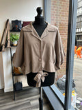 Needlecord Tie Top