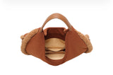 Large Corduroy Sherpa Bag - Wine
