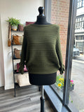 Frill Sleeve Batwing Jumper