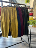 Heavy Corduroy Barrel Leg Trousers