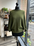 Batwing Frill Sleeve Jumpers