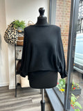 Batwing Frill Sleeve Jumpers