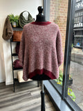 Boxy Striped Knit - Wine