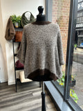 Boxy Striped Knit - Chocolate