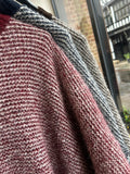 Boxy Striped Knit - Wine