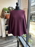 Batwing Ruched Balloon Sleeve
