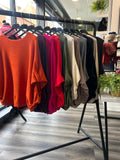 Batwing Ruched Balloon Sleeve