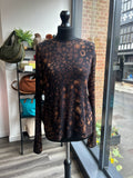 Cashmere Blend Top - Animal Print Choc/Tan