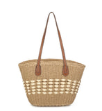 Straw Shopper - Stone