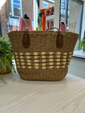Straw Shopper - Stone