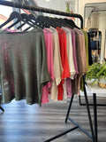 Raw Edge Fine Knit