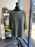 Raw Edge Fine Knit