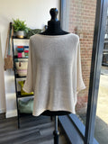 Raw Edge Fine Knit
