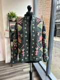 Hand Stitched Embroidered Jacket - Ink
