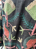Hand Stitched Embroidered Jacket - Ink