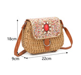 Beaded Crossbody Bag - Stone