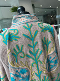 Hand Stitched Embroidered Jacket - Blush