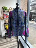 Hand Stitched Embroidered Jacket - Indigo