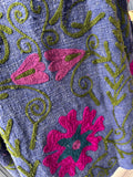 Hand Stitched Embroidered Jacket - Indigo