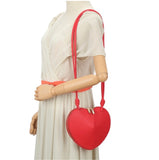 Crossbody Heart Bag - White
