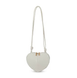 Crossbody Heart Bag - White