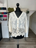 Embroidered Crochet Top