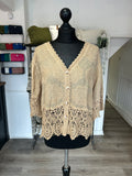 Embroidered Crochet Top