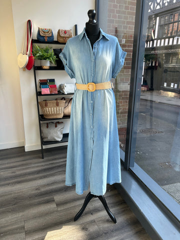 Chambray Denim Maxi Shirt Dress – Ralph & Rupert