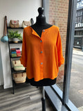 Sack Linen Button Down Top