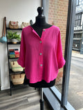 Sack Linen Button Down Top