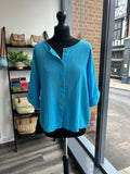 Sack Linen Button Down Top