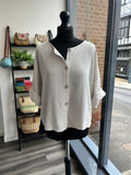 Sack Linen Button Down Top