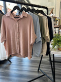 Linen Blend Boxy Shirts