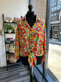 Floral Shirt - Coral