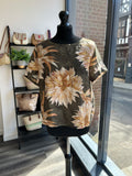 Dipped Back Floral Top